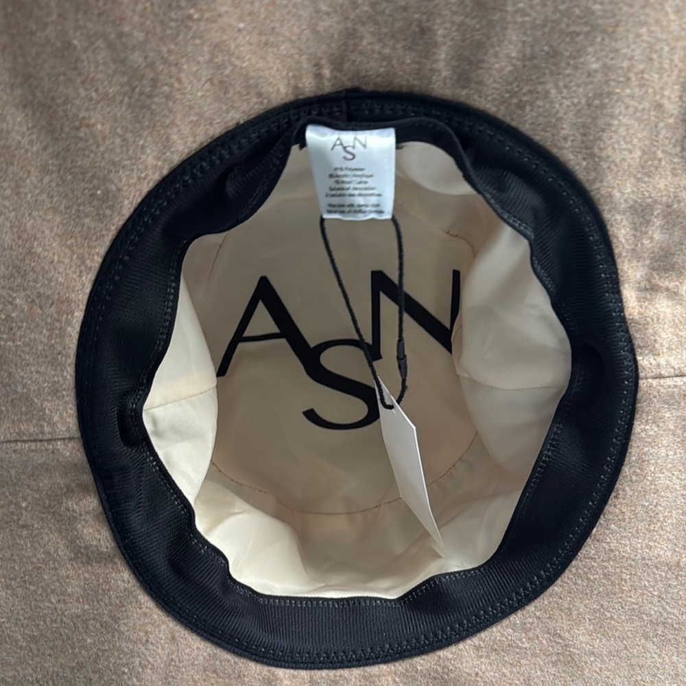 Tan Wide-Brim Suede Hat 91% polyester - Picture 3 of 5